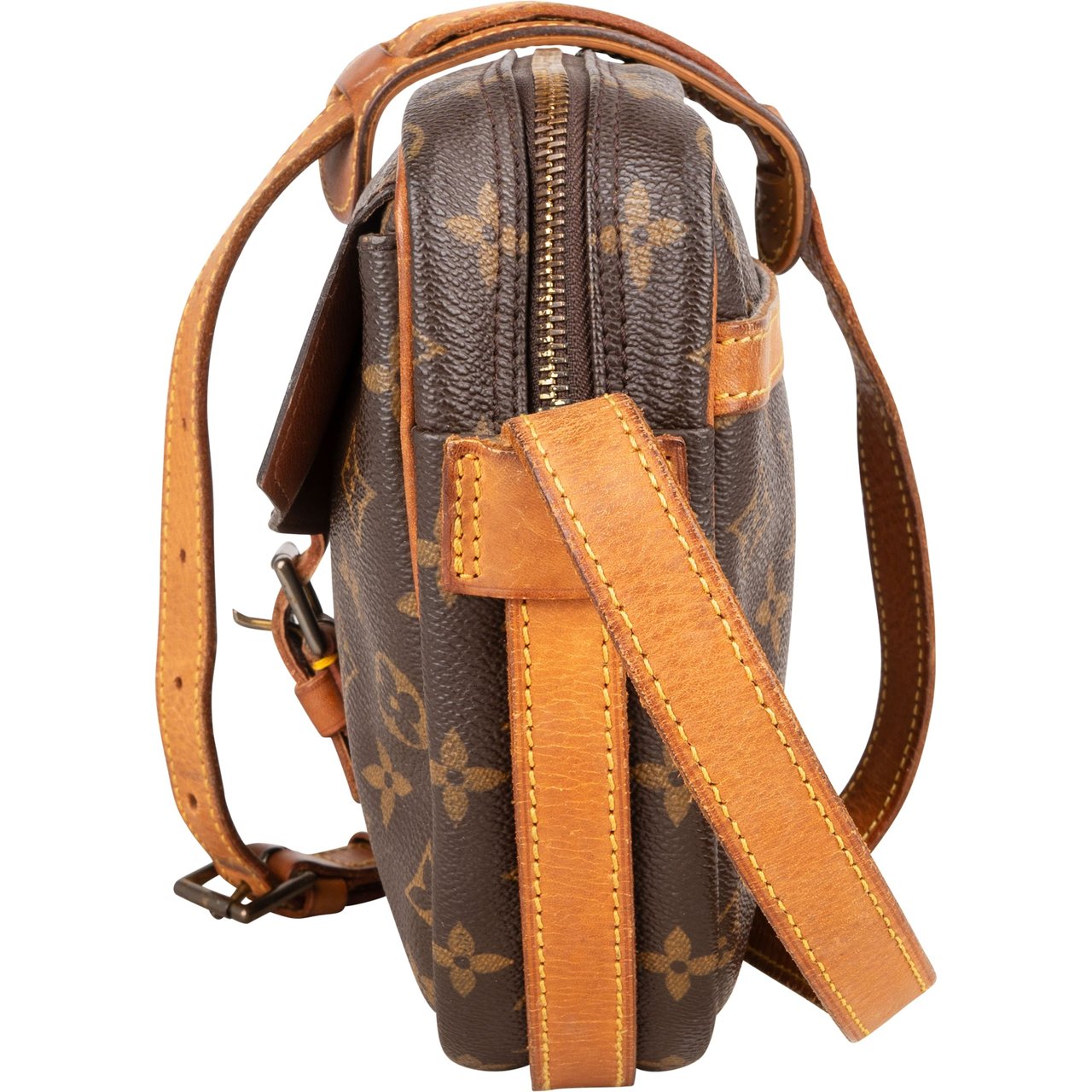 Louis Vuitton Louis Vuitton Canvas Monogram Jeune Fille GM Crossbody Bag Bruin