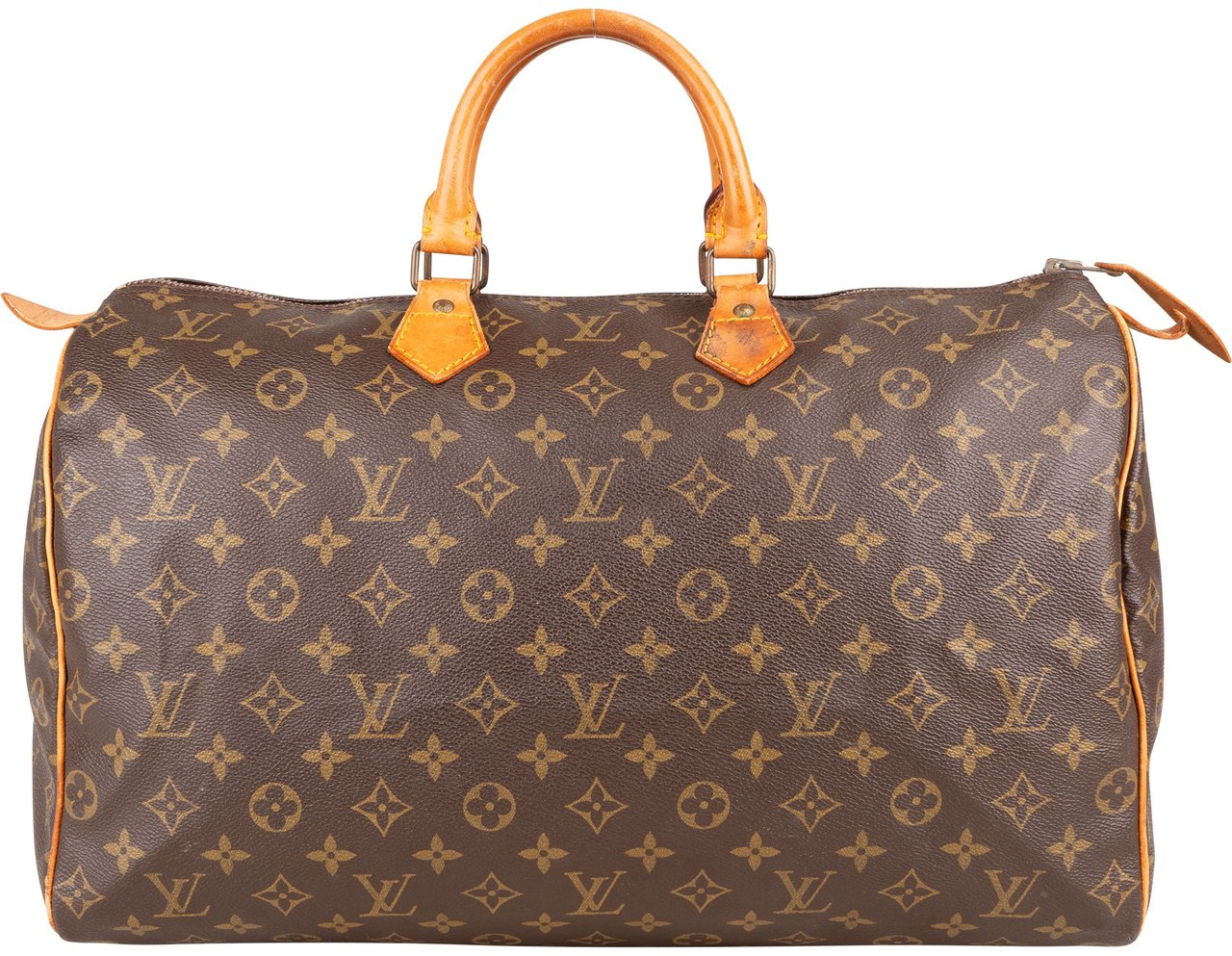 Louis Vuitton Louis Vuitton Canvas Monogram Speedy 40 Handbag Bruin