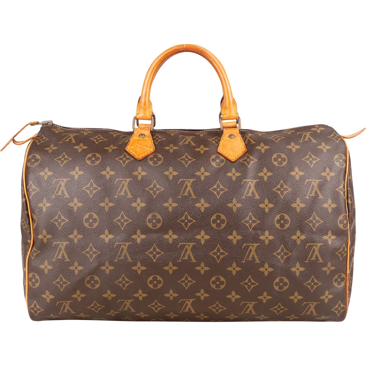 Louis Vuitton Louis Vuitton Canvas Monogram Speedy 40 Handbag Bruin