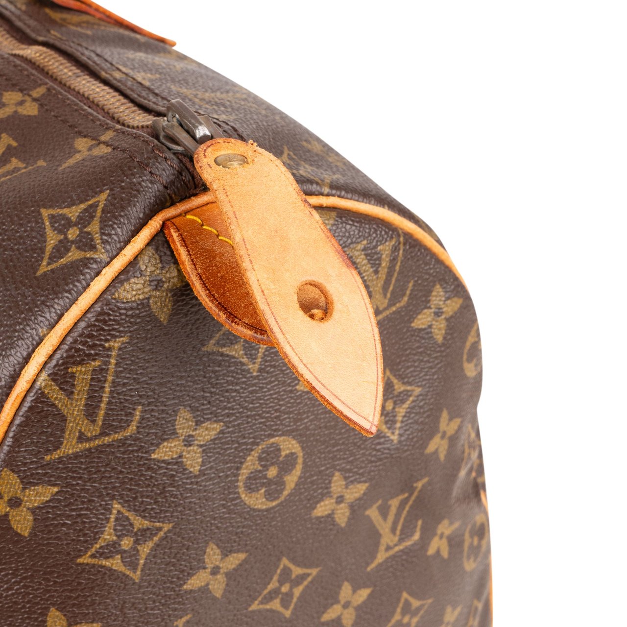 Louis Vuitton Louis Vuitton Canvas Monogram Speedy 40 Handbag Bruin