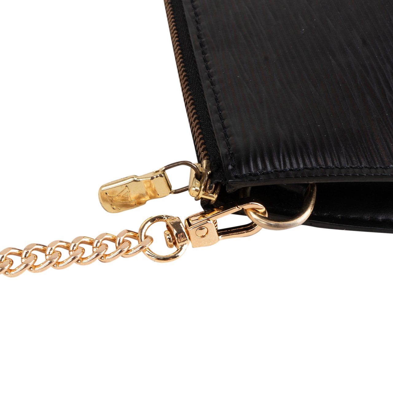 Louis Vuitton Louis Vuitton Noir Epi Leather Pochette Accessoire Shoulder Bag Zwart