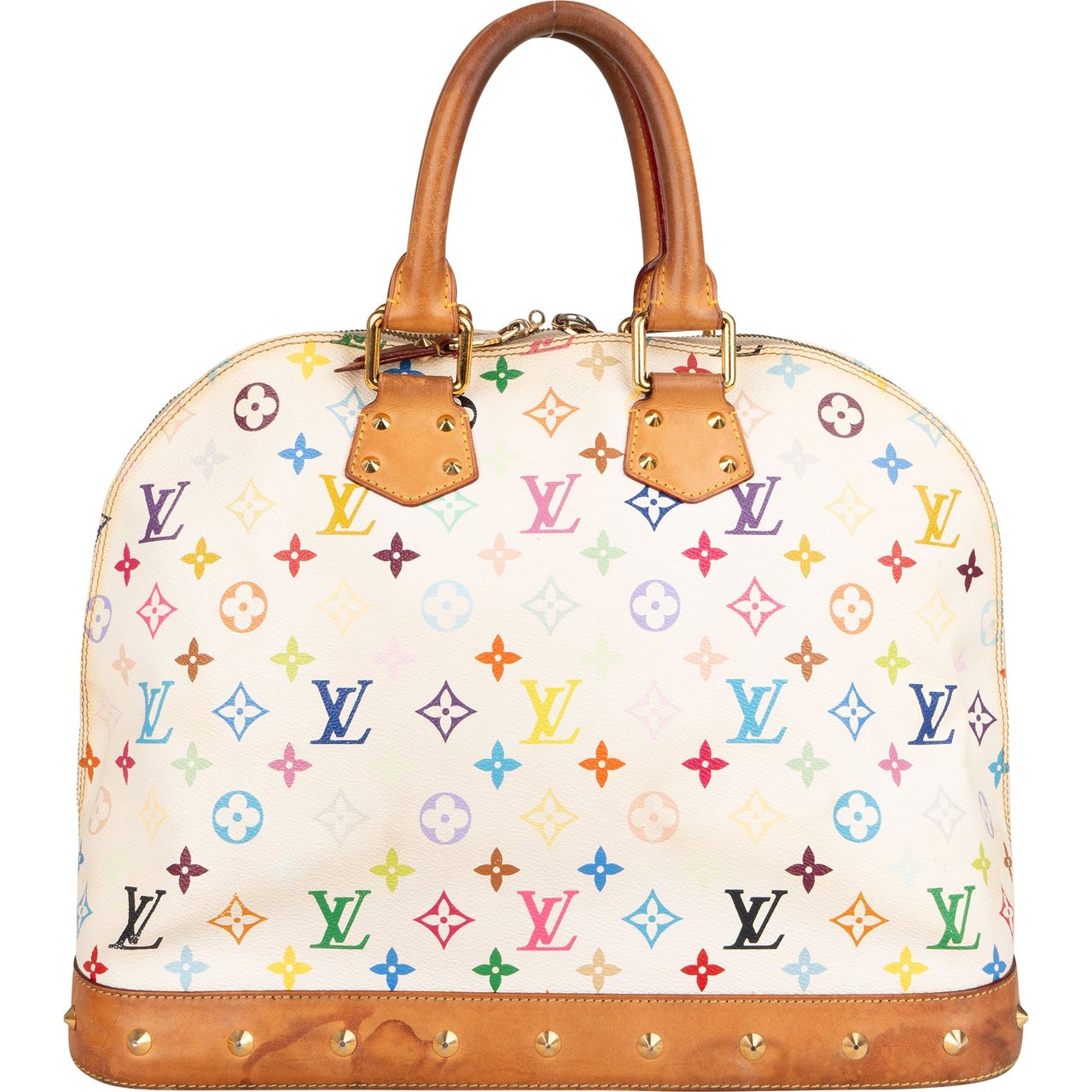 Louis Vuitton Louis Vuitton Murakami Multicolor Alma GM Handbag Wit