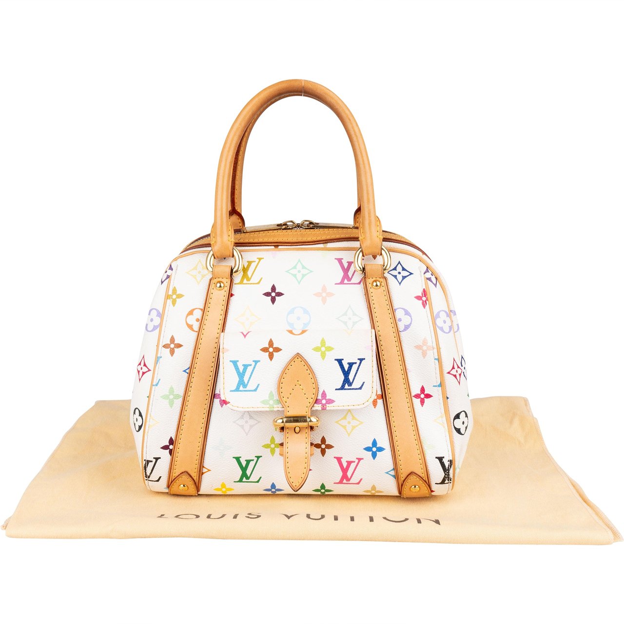 Louis Vuitton Louis Vuitton Monogram Multicolor Murakami Priscilla Handbag Wit