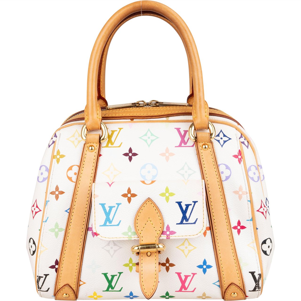 Louis Vuitton Louis Vuitton Monogram Multicolor Murakami Priscilla Handbag Wit
