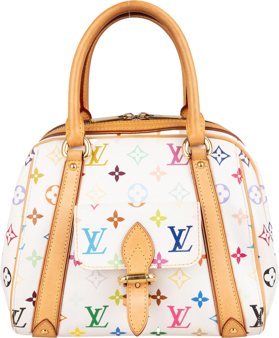 Louis Vuitton Louis Vuitton Monogram Multicolor Murakami Priscilla Handbag Wit