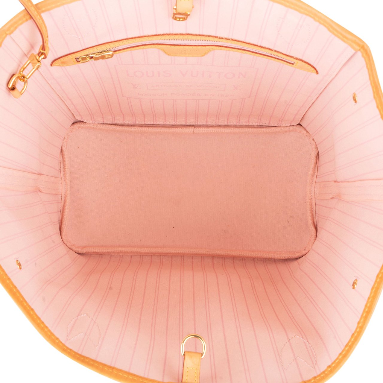 Louis Vuitton Louis Vuitton Damier Azur Monogram Neverfull MM Shopper Handbag Wit