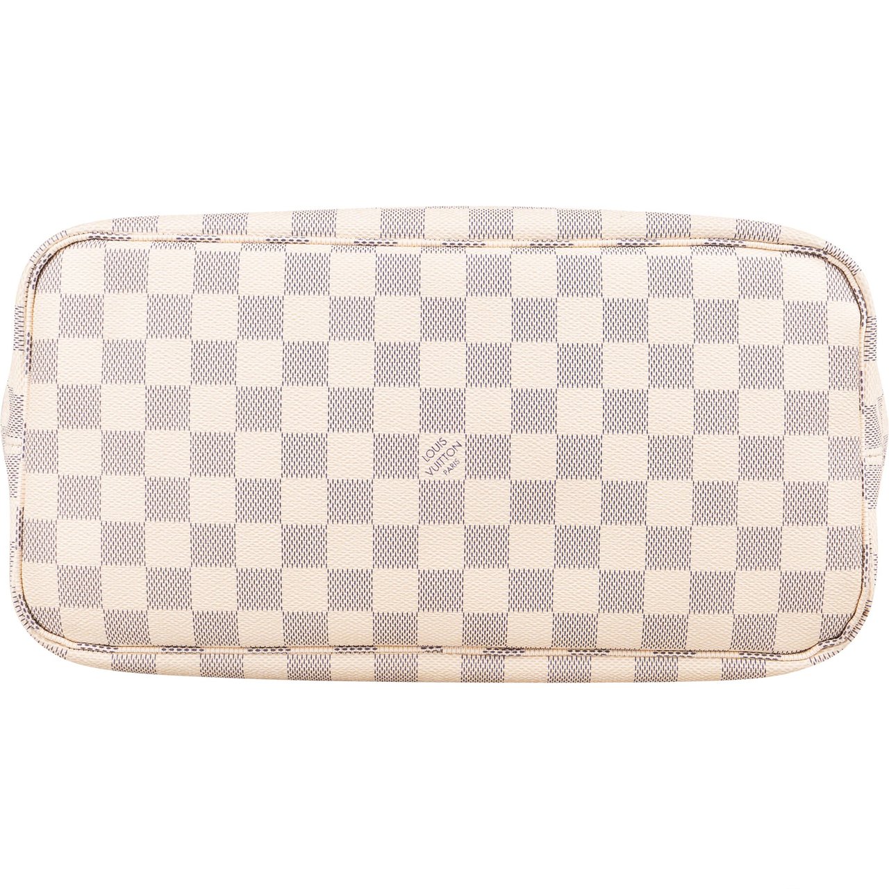 Louis Vuitton Louis Vuitton Damier Azur Monogram Neverfull MM Shopper Handbag Wit