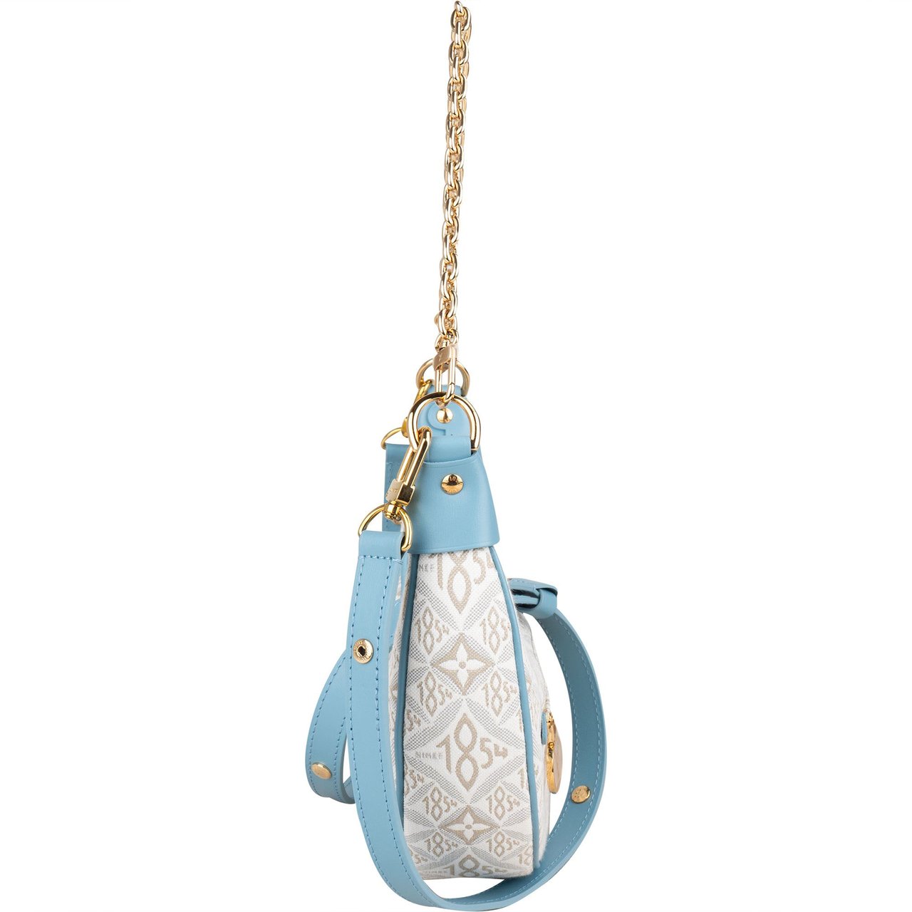 Louis Vuitton Jacquard 1854 Monogram Loop Crossbody Bag Blauw
