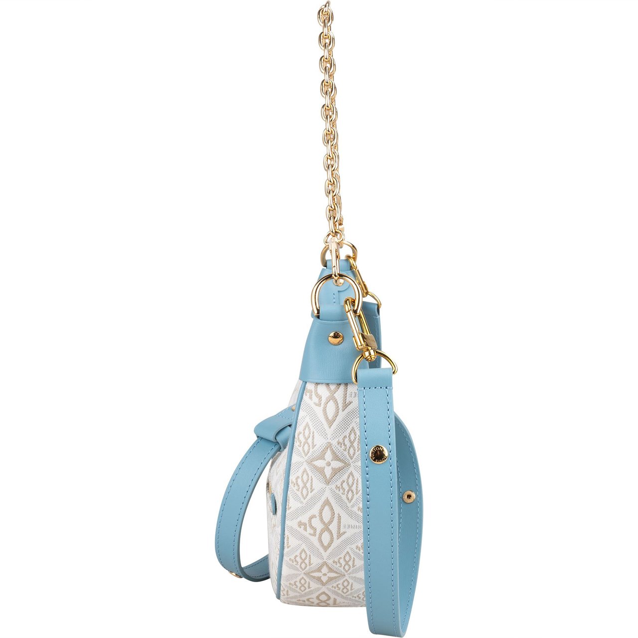 Louis Vuitton Jacquard 1854 Monogram Loop Crossbody Bag Blauw