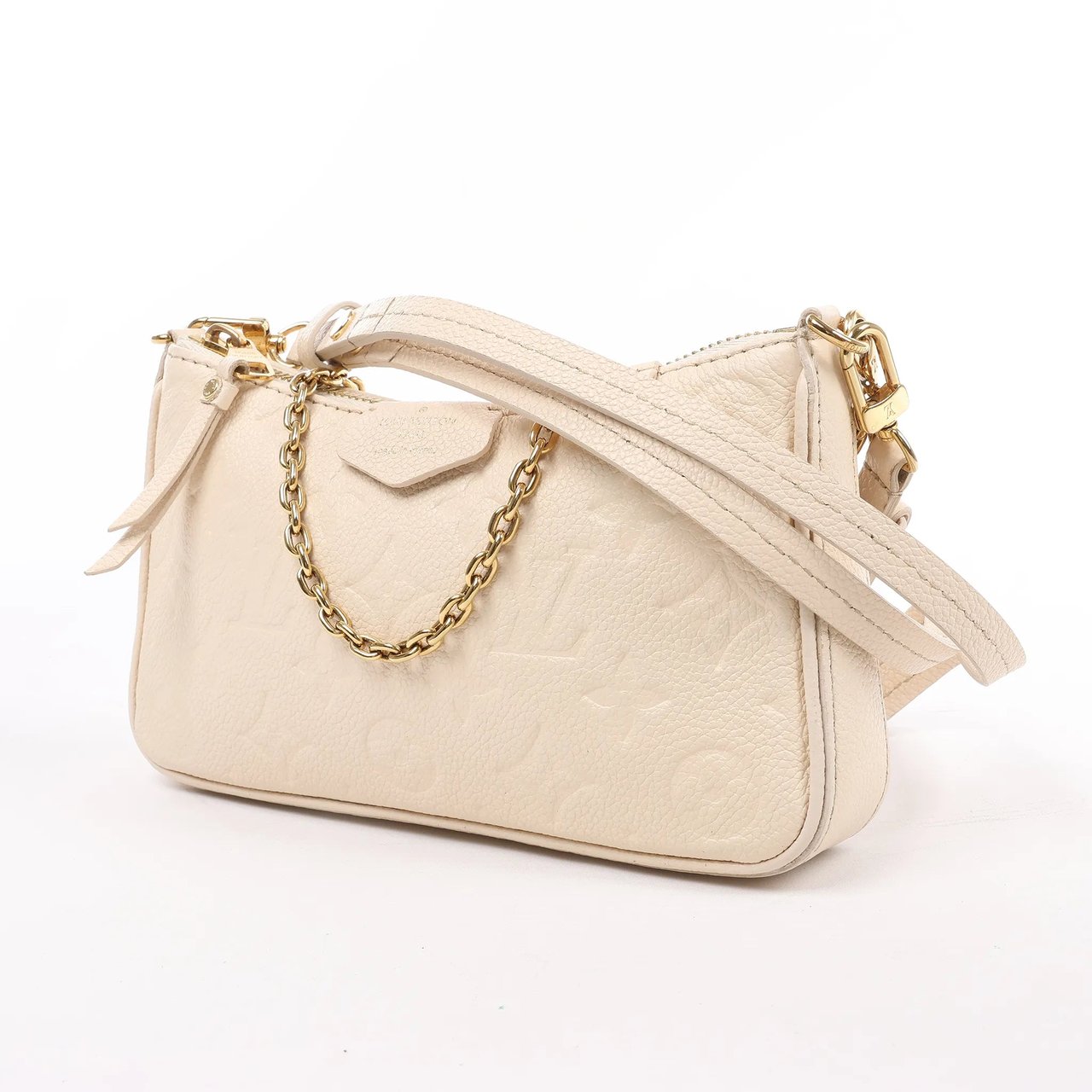 Louis Vuitton Louis Vuitton Monogram Empreinte Easy Pouch Handbag in Beige M81066 Beige