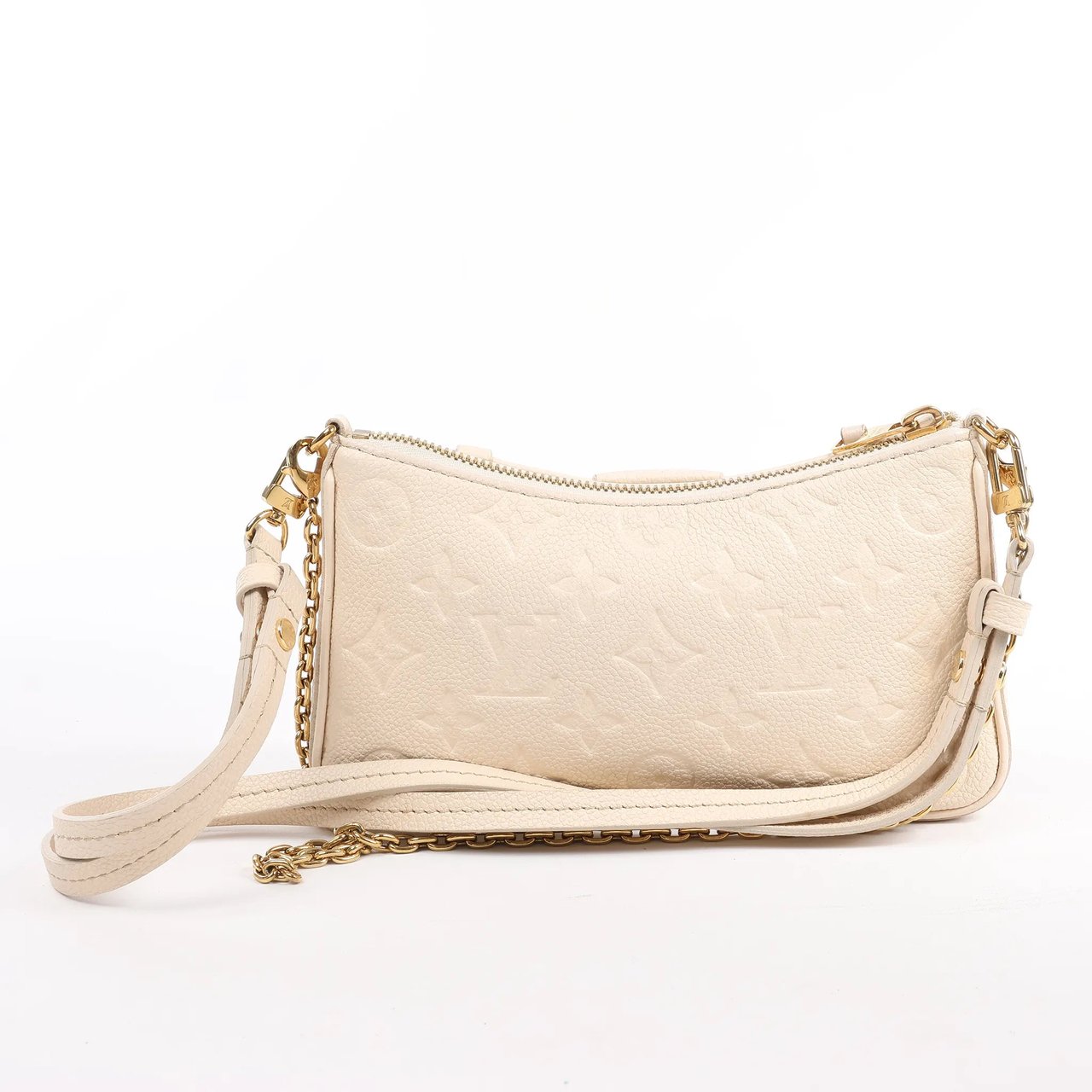 Louis Vuitton Louis Vuitton Monogram Empreinte Easy Pouch Handbag in Beige M81066 Beige