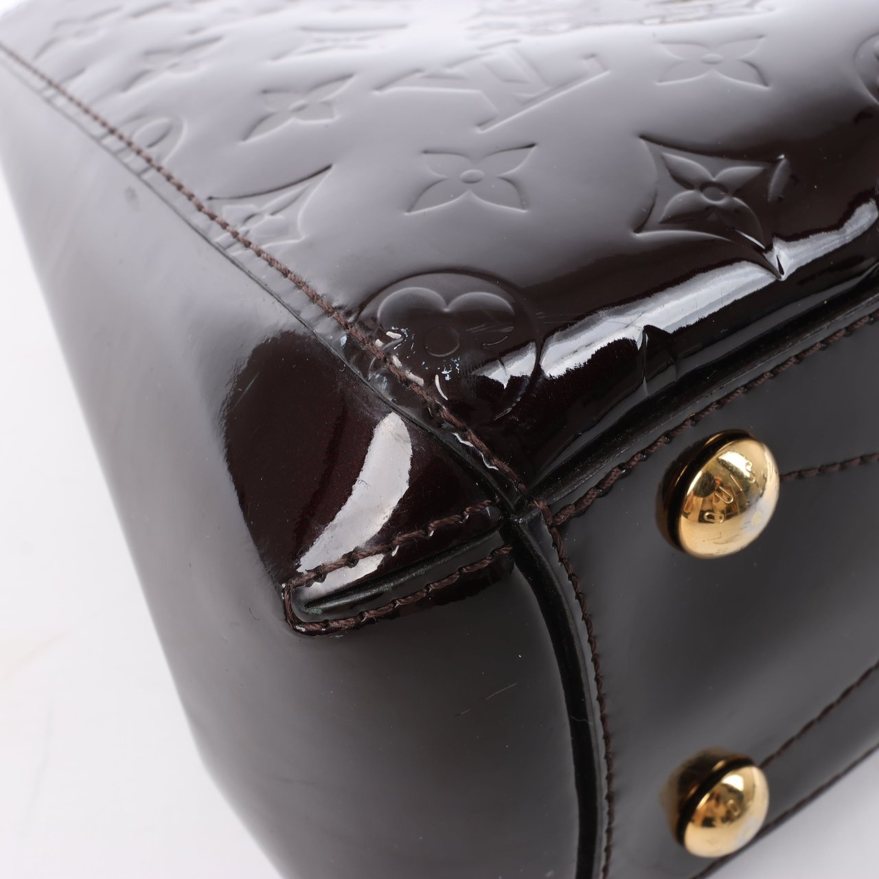 Louis Vuitton Louis Vuitton Vernis Montaigne BB 2Way Handbag in Amarante M50403 Maroon