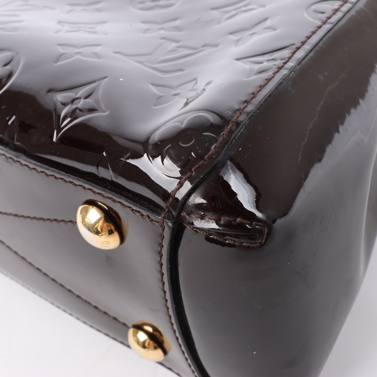 Louis Vuitton Louis Vuitton Vernis Montaigne BB 2Way Handbag in Amarante M50403 Maroon