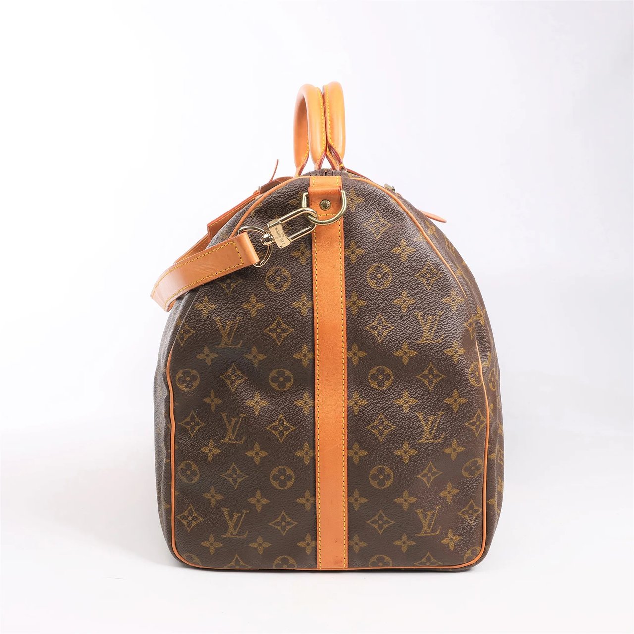Louis Vuitton Louis Vuitton Monogram Canvas Keepall Bandoulière 60 Travel Bag M41412 Bruin