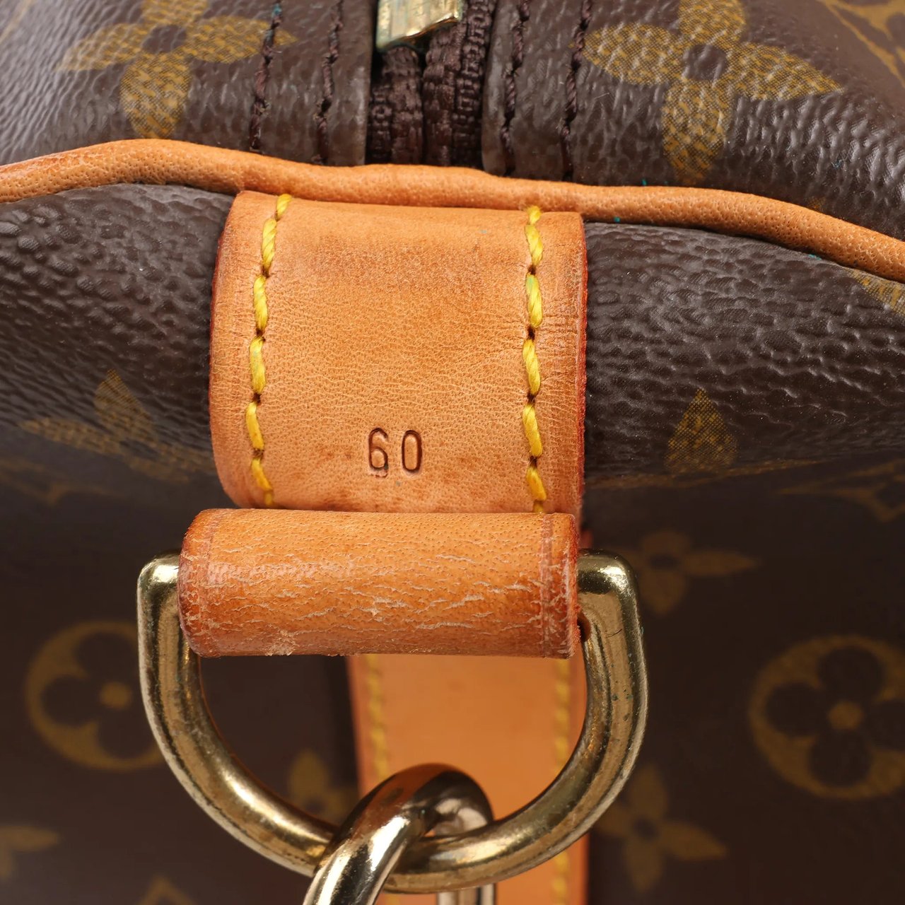 Louis Vuitton Louis Vuitton Monogram Canvas Keepall Bandoulière 60 Travel Bag M41412 Bruin