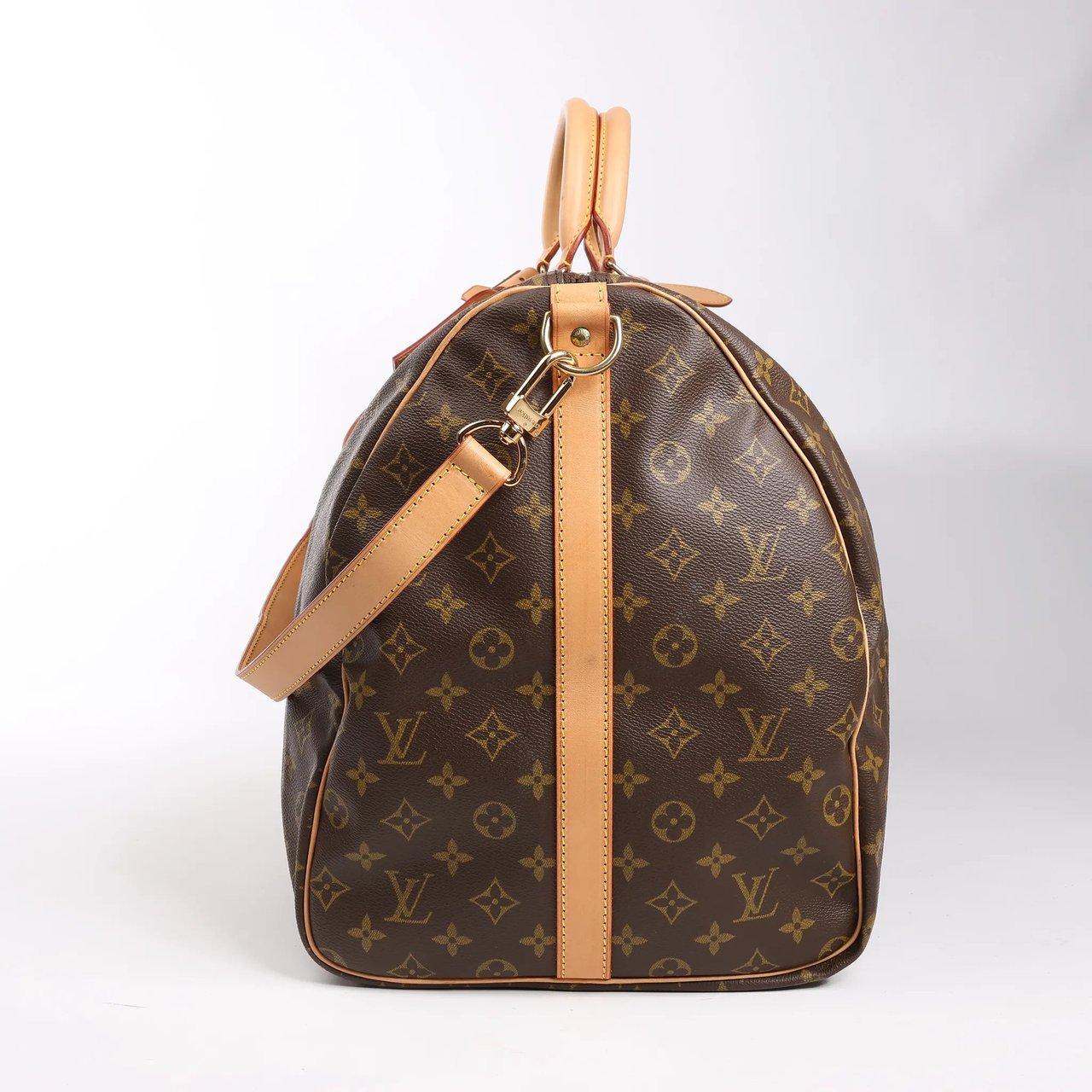 Louis Vuitton Louis Vuitton Monogram Canvas Keepall Bandoulière 60 Travel Bag M41412 Bruin