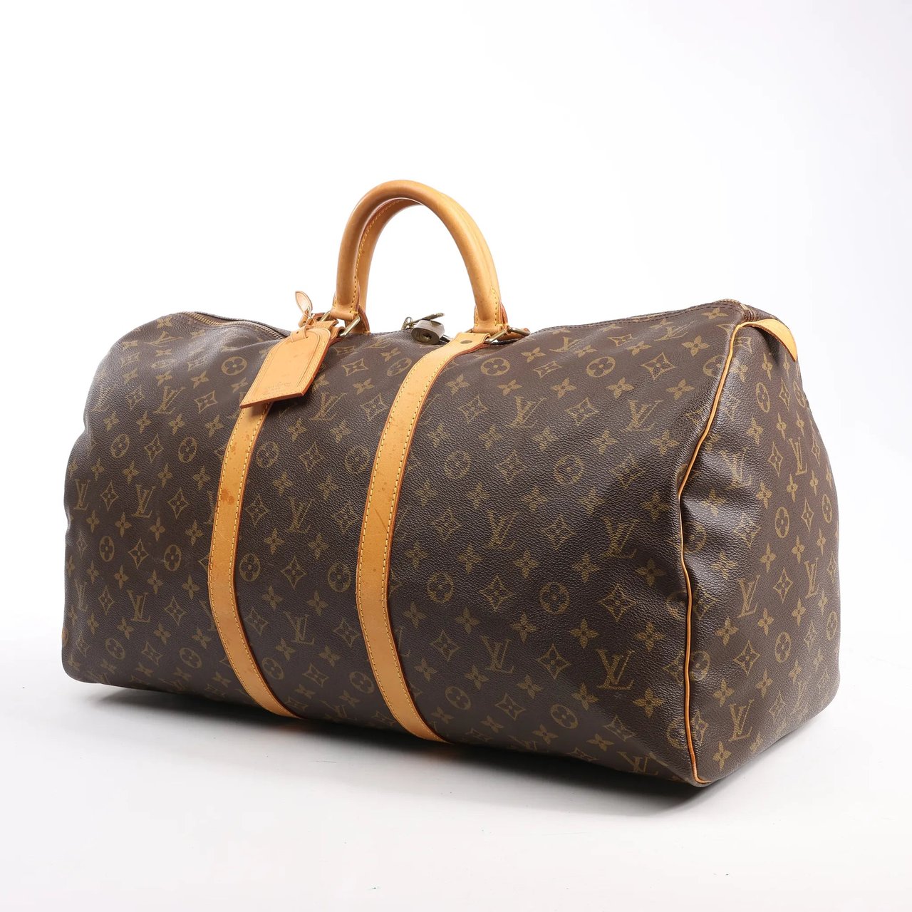 Louis Vuitton Louis Vuitton Monogram Canvas Keepall 55 Travel Bag M41424 Bruin