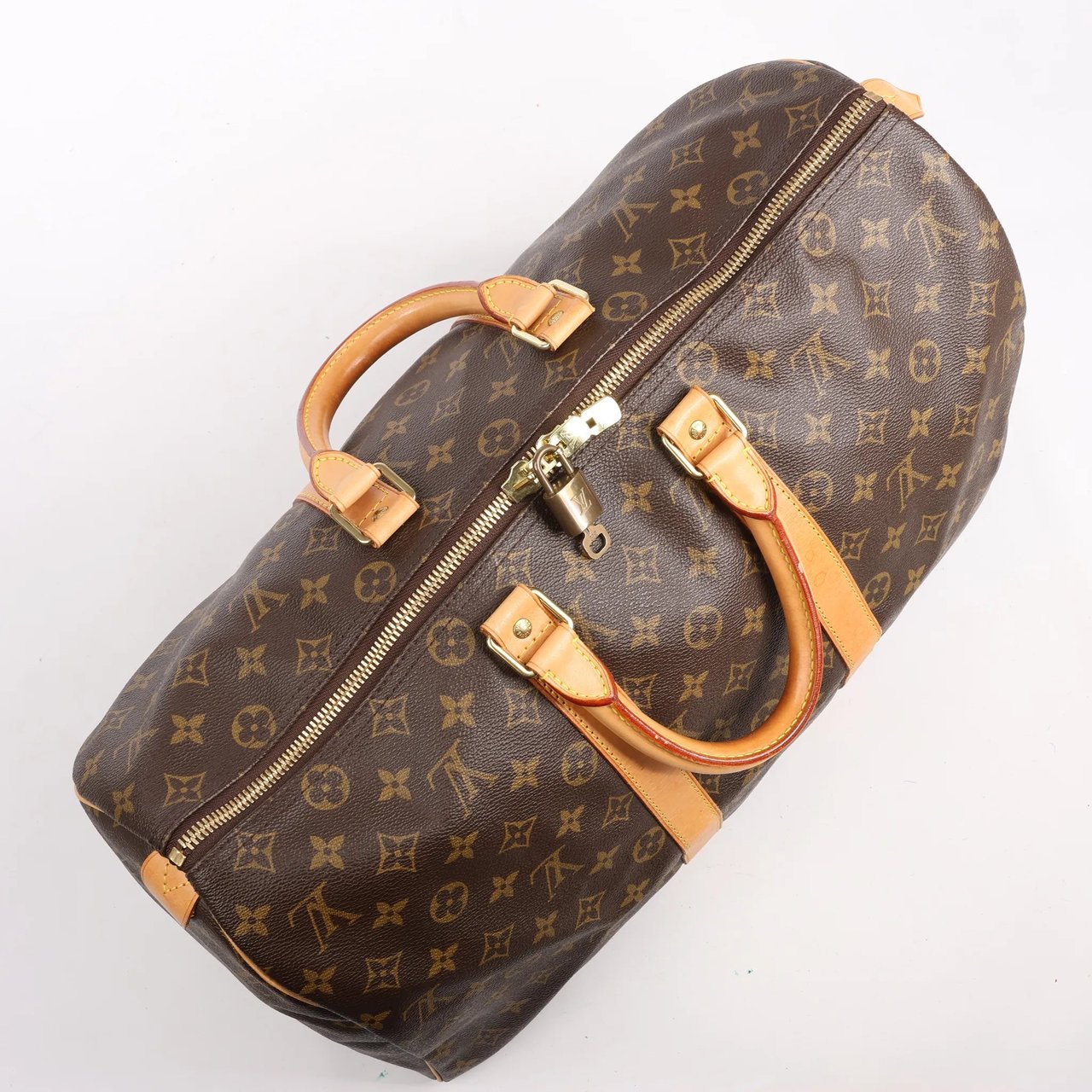 Louis Vuitton Louis Vuitton Monogram Canvas Keepall 45 Travel Bag M41428 Bruin