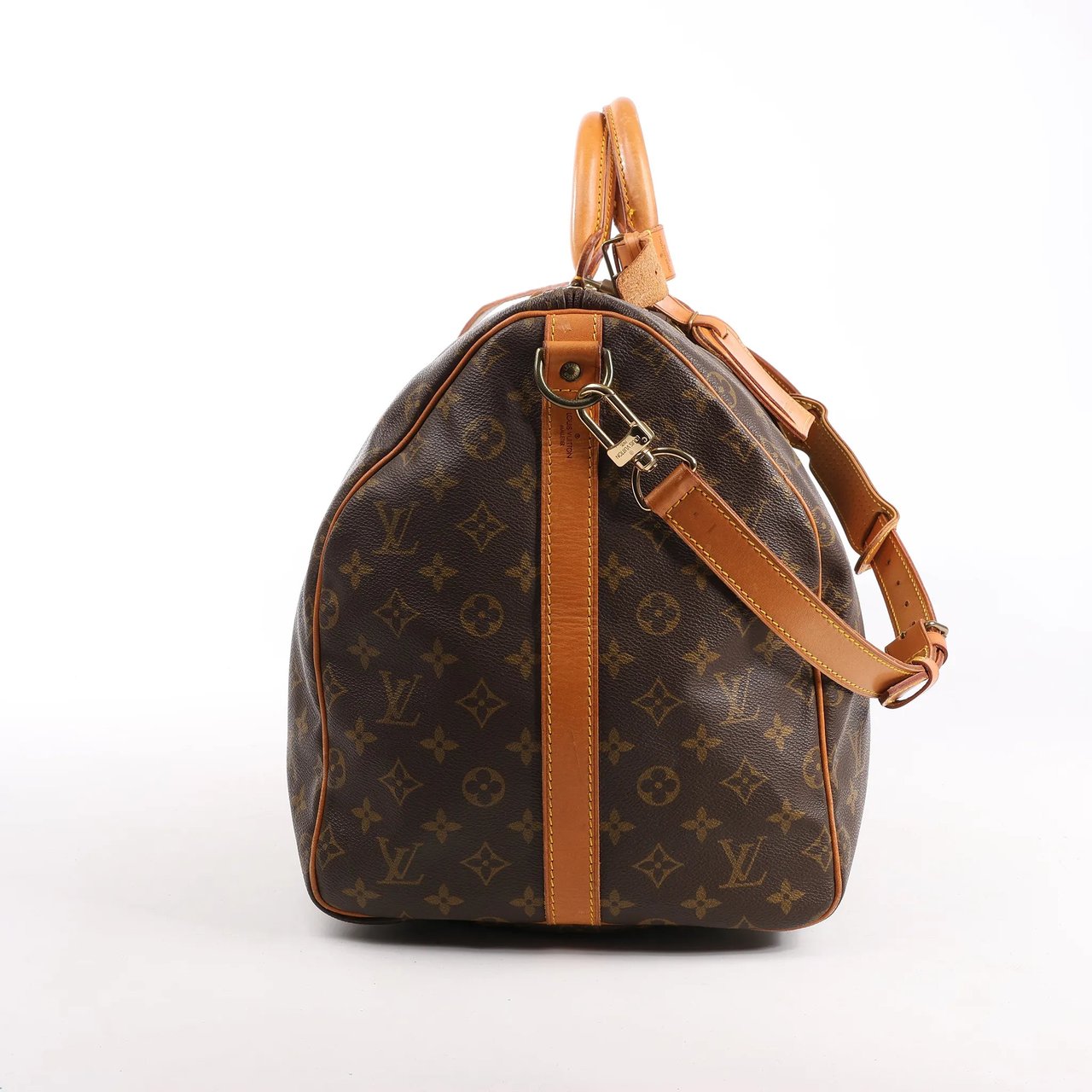 Louis Vuitton Louis Vuitton Monogram Canvas Keepall Bandoulière 55 Travel Bag M41414 Bruin