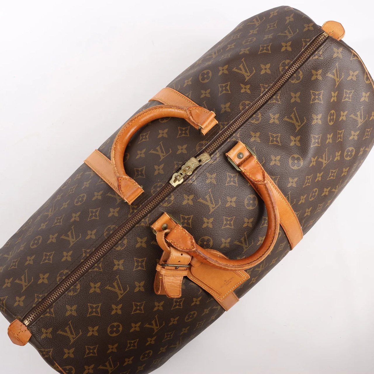 Louis Vuitton Louis Vuitton Monogram Canvas Keepall 55 Travel Bag M41424 Bruin