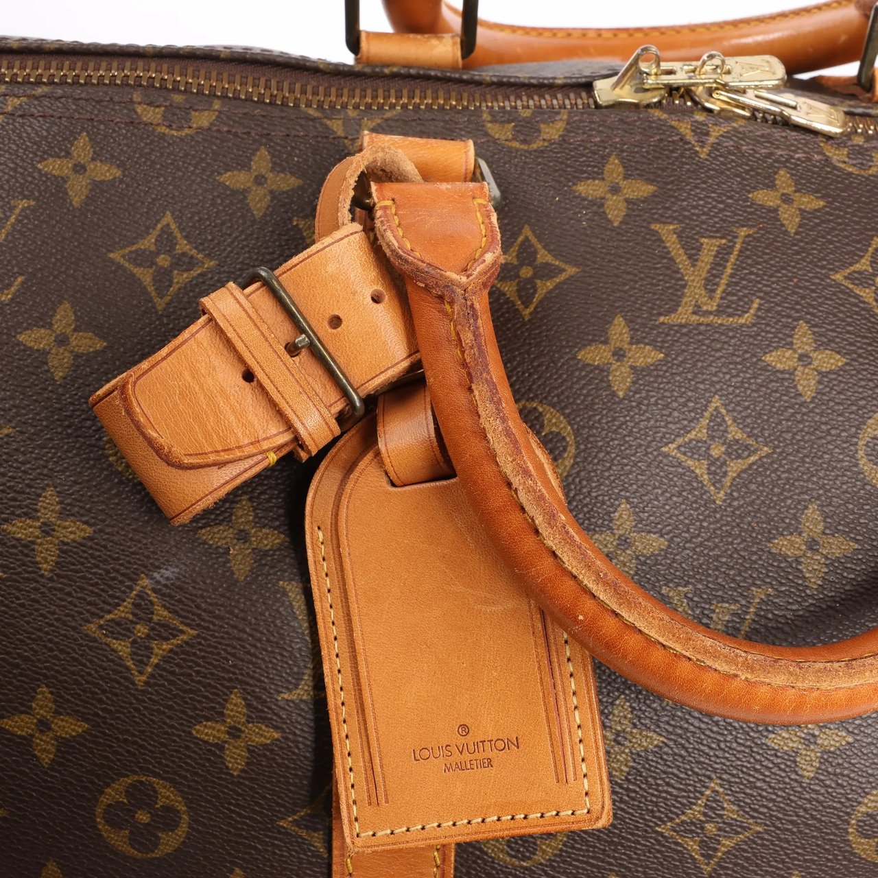 Louis Vuitton Louis Vuitton Monogram Canvas Keepall 55 Travel Bag M41424 Bruin