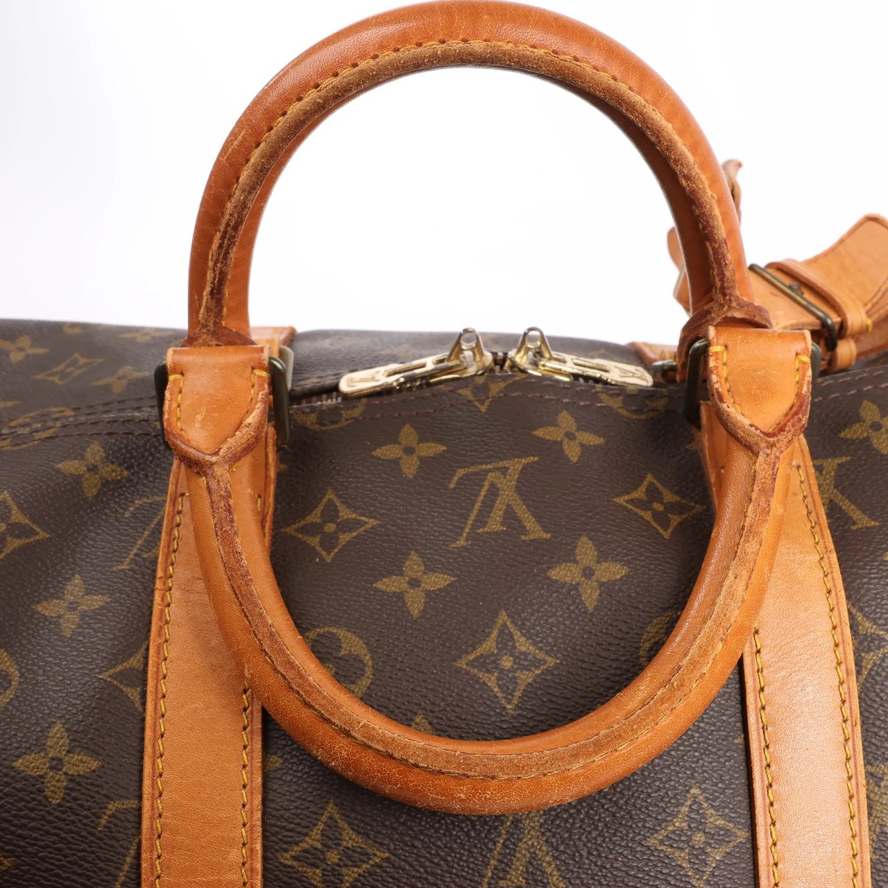 Louis Vuitton Louis Vuitton Monogram Canvas Keepall 55 Travel Bag M41424 Bruin