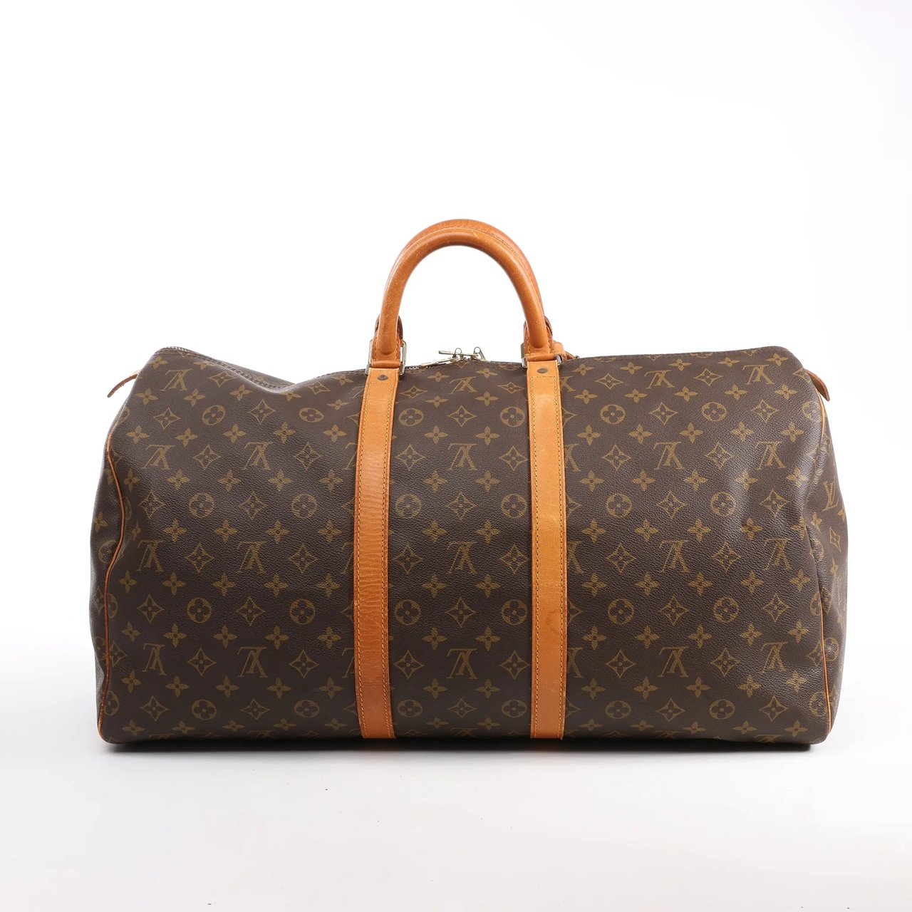 Louis Vuitton Louis Vuitton Monogram Canvas Keepall 55 Travel Bag M41424 Bruin