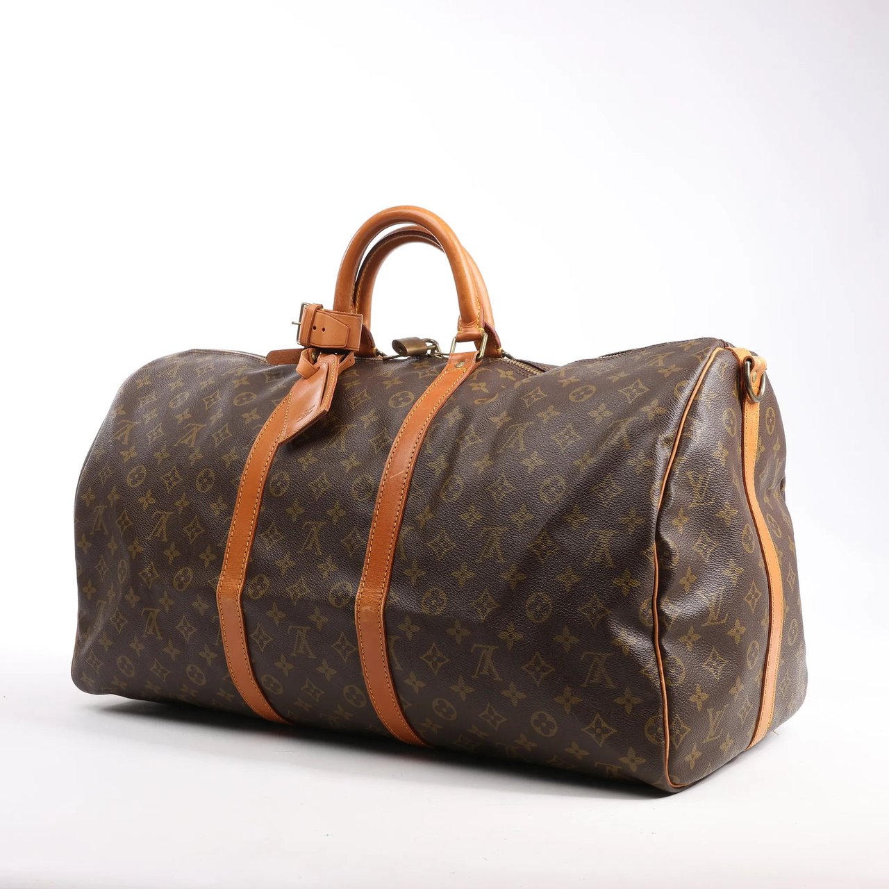 Louis Vuitton Louis Vuitton Monogram Canvas Keepall Bandoulière 55 Travel Bag M41414 Bruin