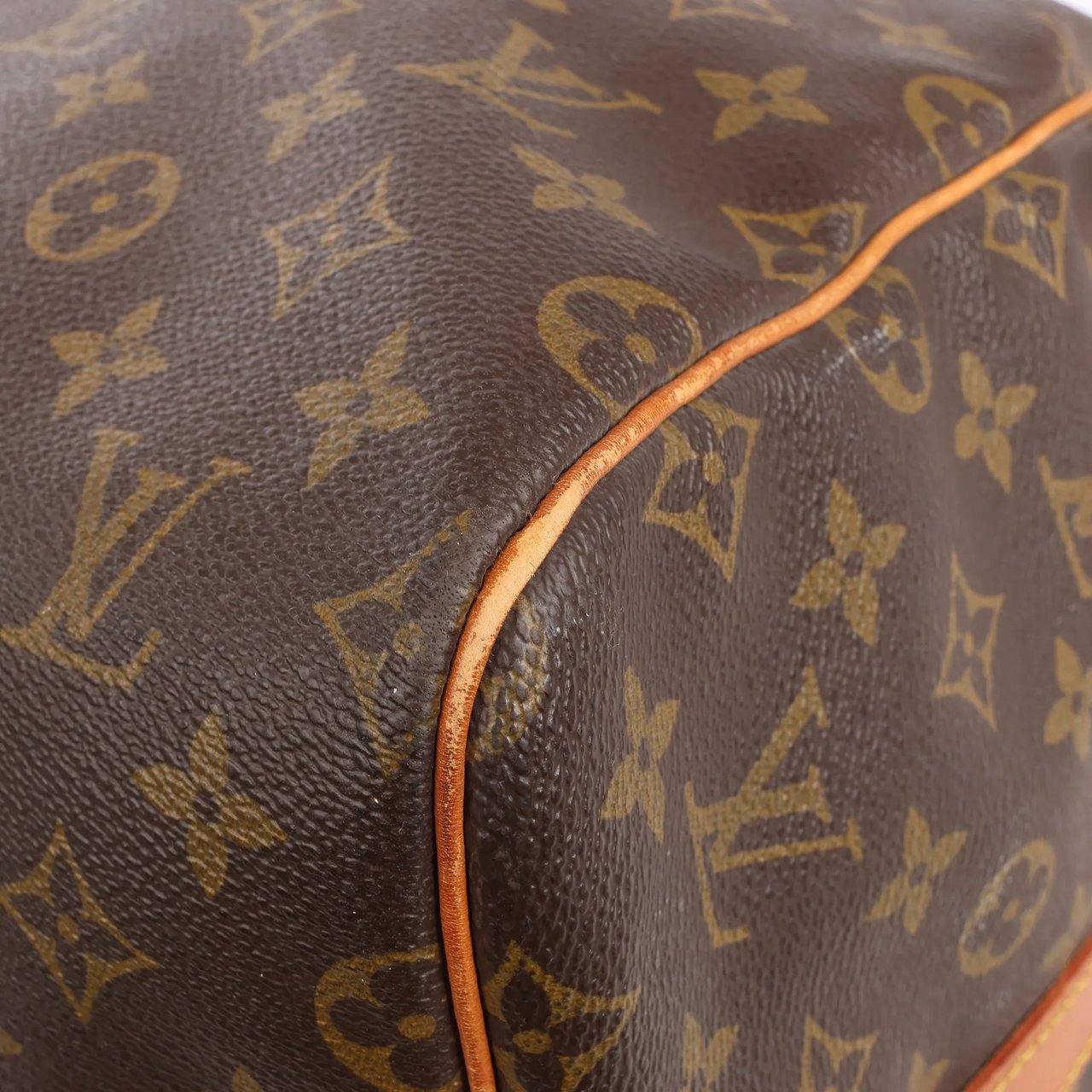 Louis Vuitton Louis Vuitton Monogram Canvas Keepall Bandoulière 55 Travel Bag M41414 Bruin