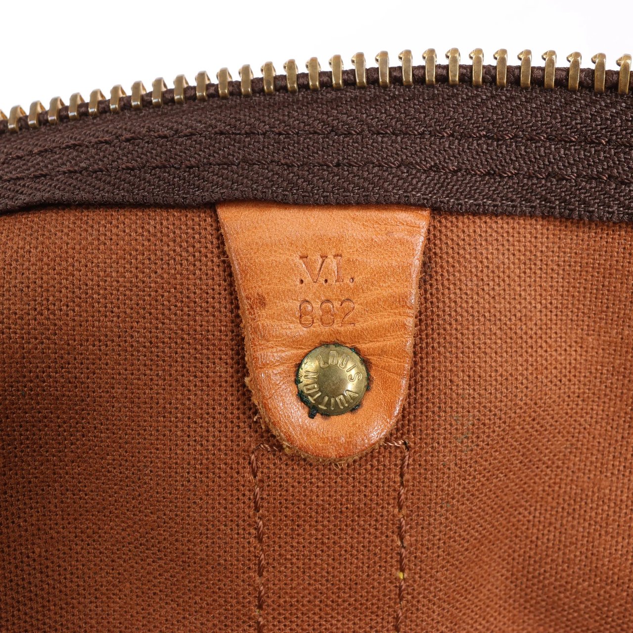 Louis Vuitton Louis Vuitton Monogram Canvas Keepall Bandoulière 55 Travel Bag M41414 Bruin