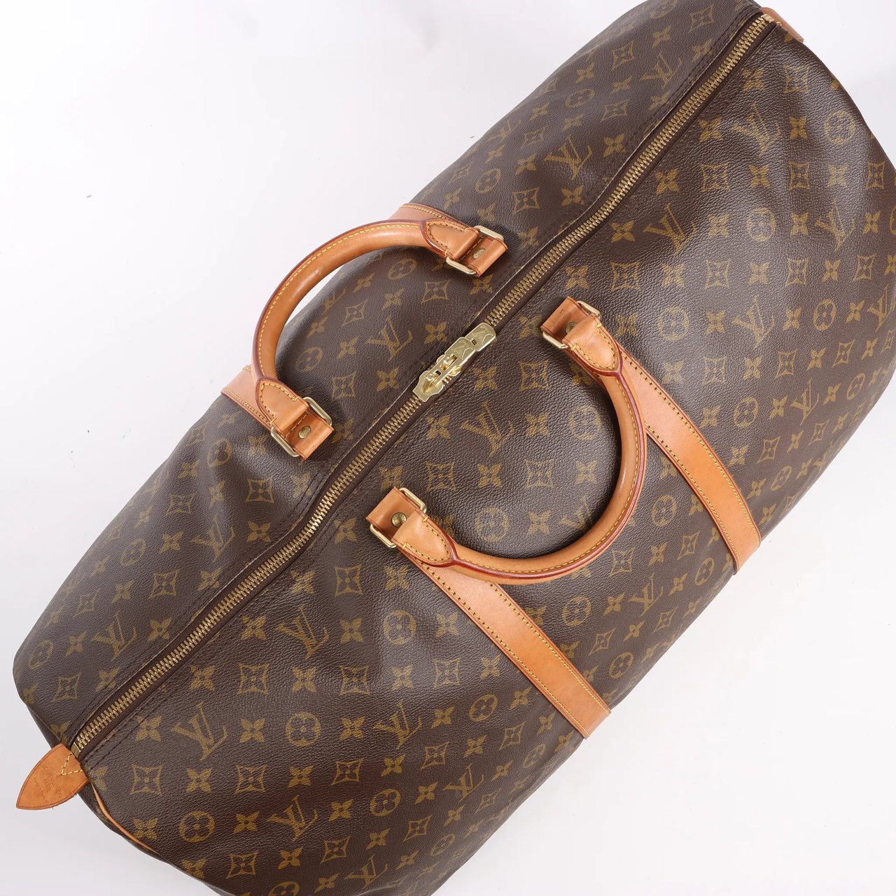 Louis Vuitton Louis Vuitton Monogram Canvas Keepall 60 Travel Bag M41422 Bruin