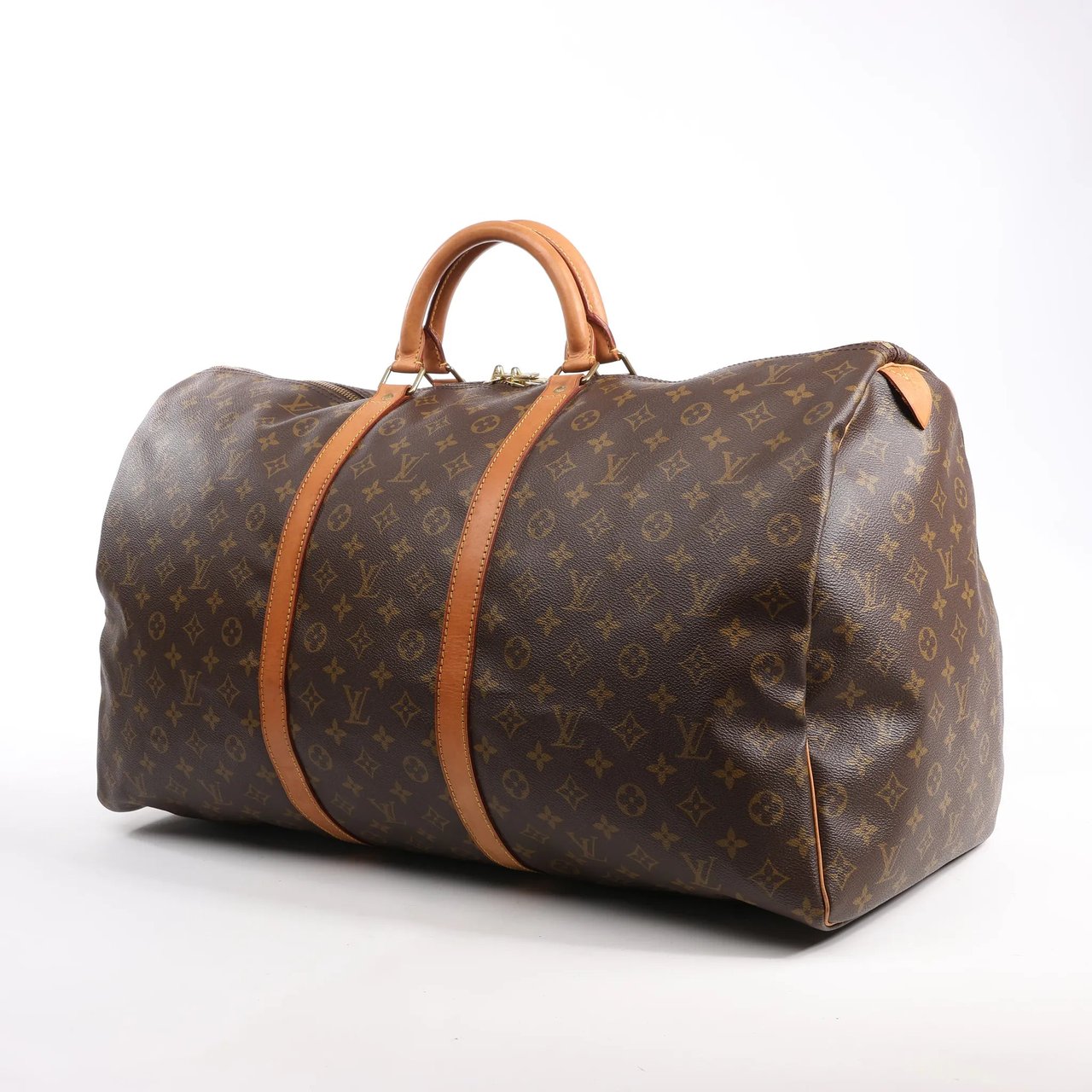 Louis Vuitton Louis Vuitton Monogram Canvas Keepall 60 Travel Bag M41422 Bruin
