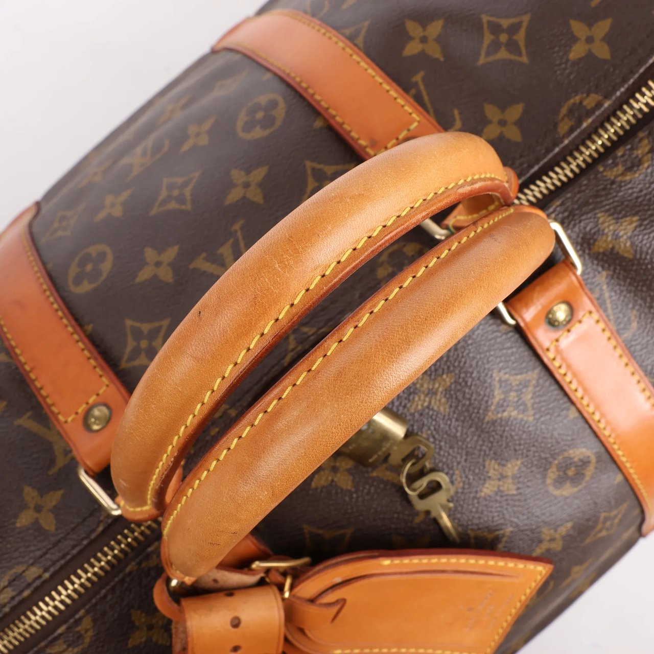 Louis Vuitton Louis Vuitton Monogram Canvas Keepall 55 Travel Bag M41424 Bruin