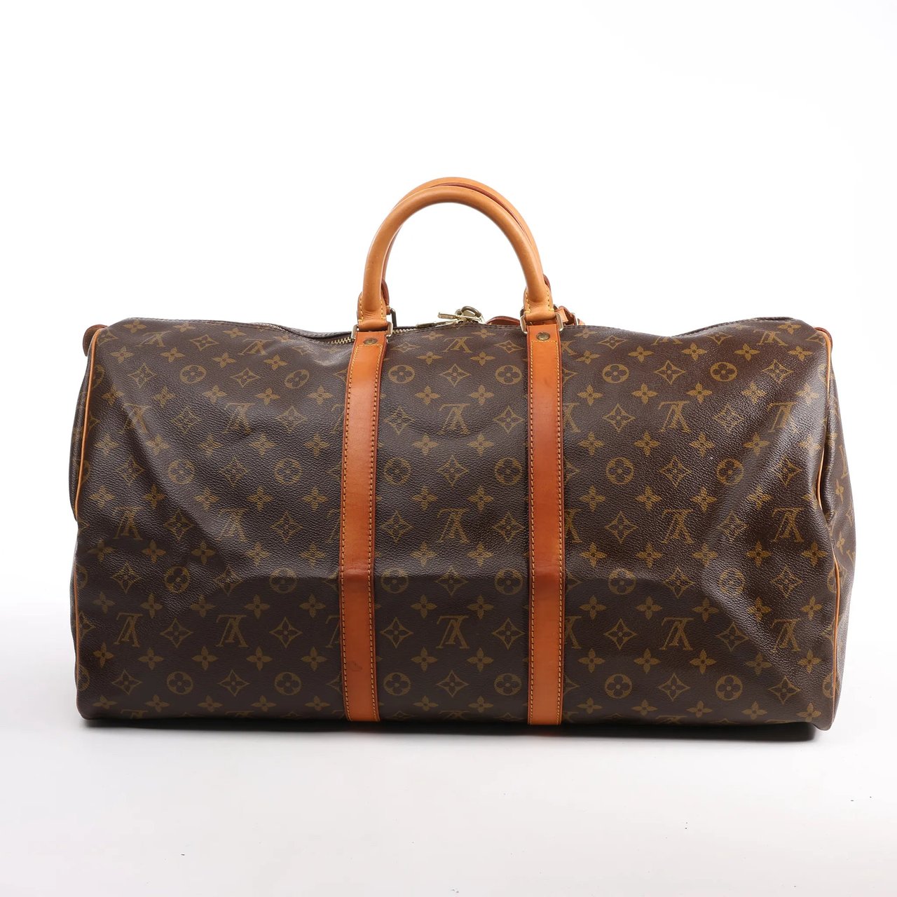 Louis Vuitton Louis Vuitton Monogram Canvas Keepall 55 Travel Bag M41424 Bruin