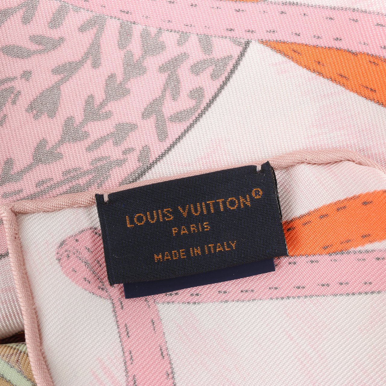 Louis Vuitton Louis Vuitton "up AND away" M77661 100% Silk Scarf in Pink GM1213 Roze