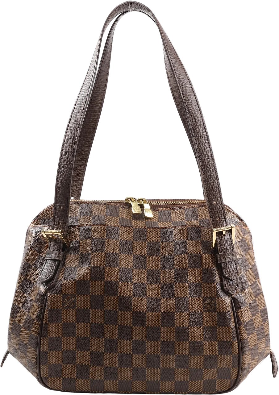 Louis Vuitton Louis Vuitton Damier Ebene Belem MM Shoulder Bag N51174 Bruin