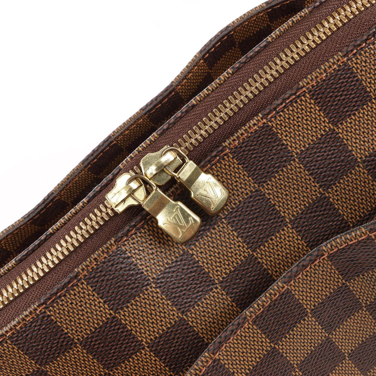 Louis Vuitton Louis Vuitton Damier Ebene Belem MM Shoulder Bag N51174 Bruin