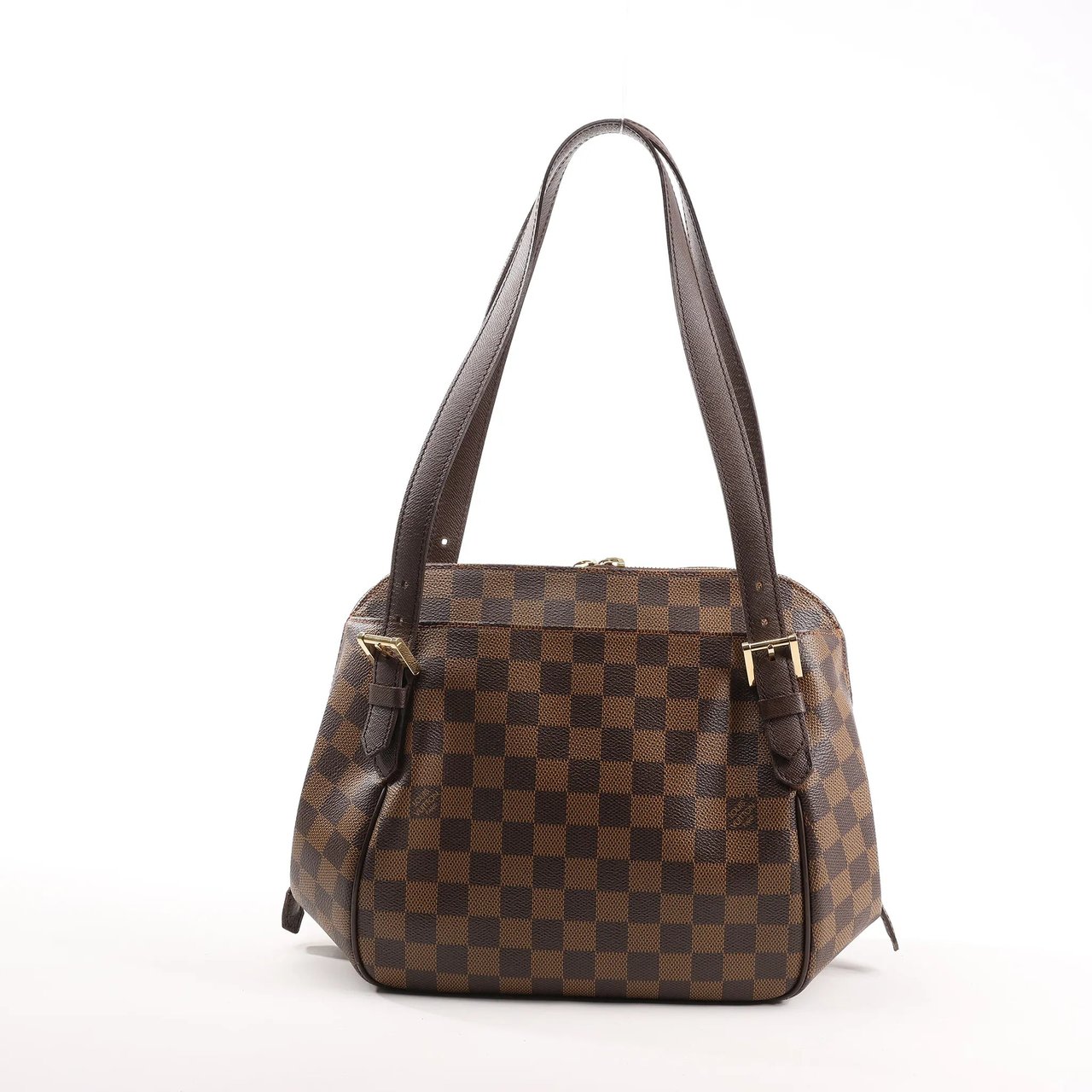 Louis Vuitton Louis Vuitton Damier Ebene Belem MM Shoulder Bag N51174 Bruin