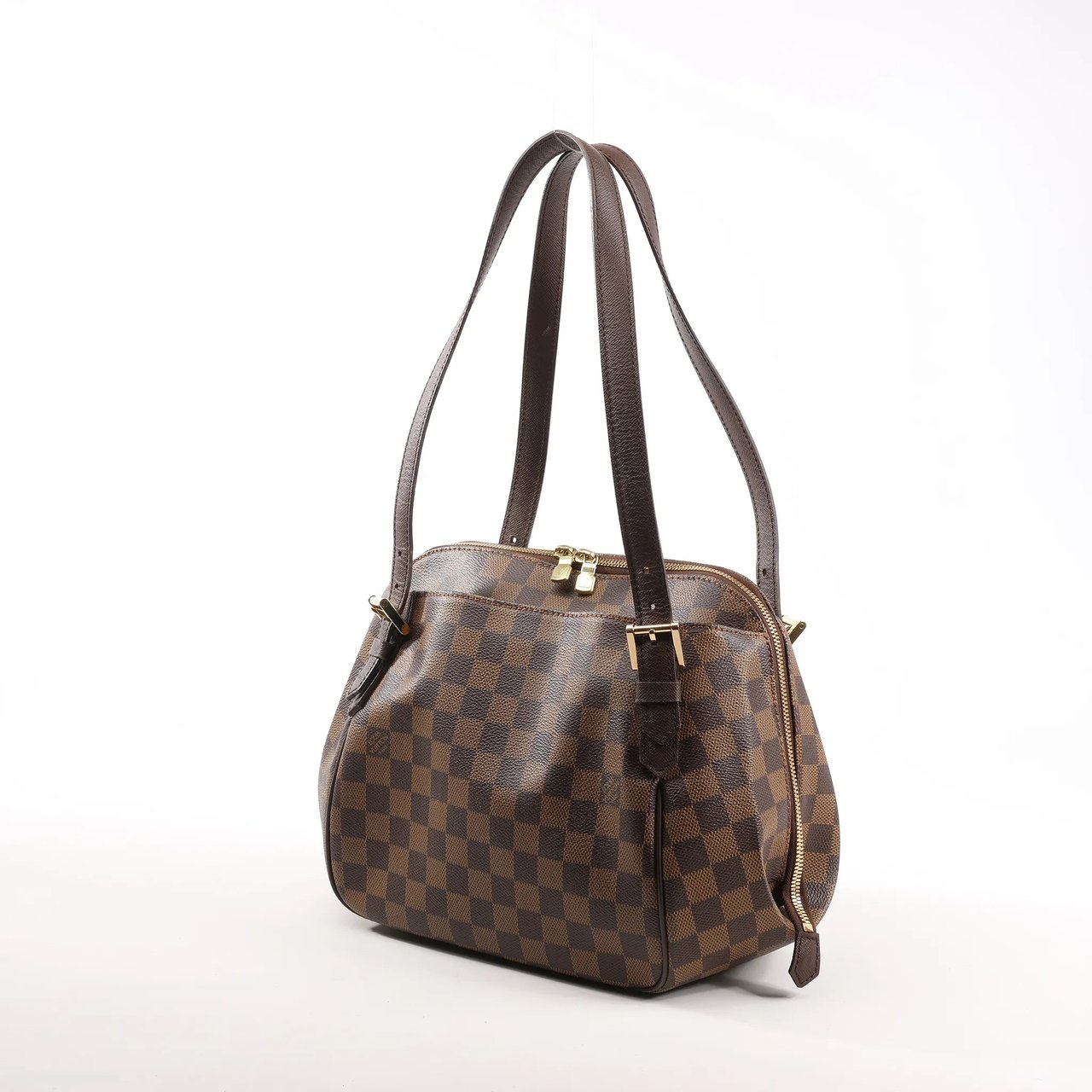 Louis Vuitton Louis Vuitton Damier Ebene Belem MM Shoulder Bag N51174 Bruin