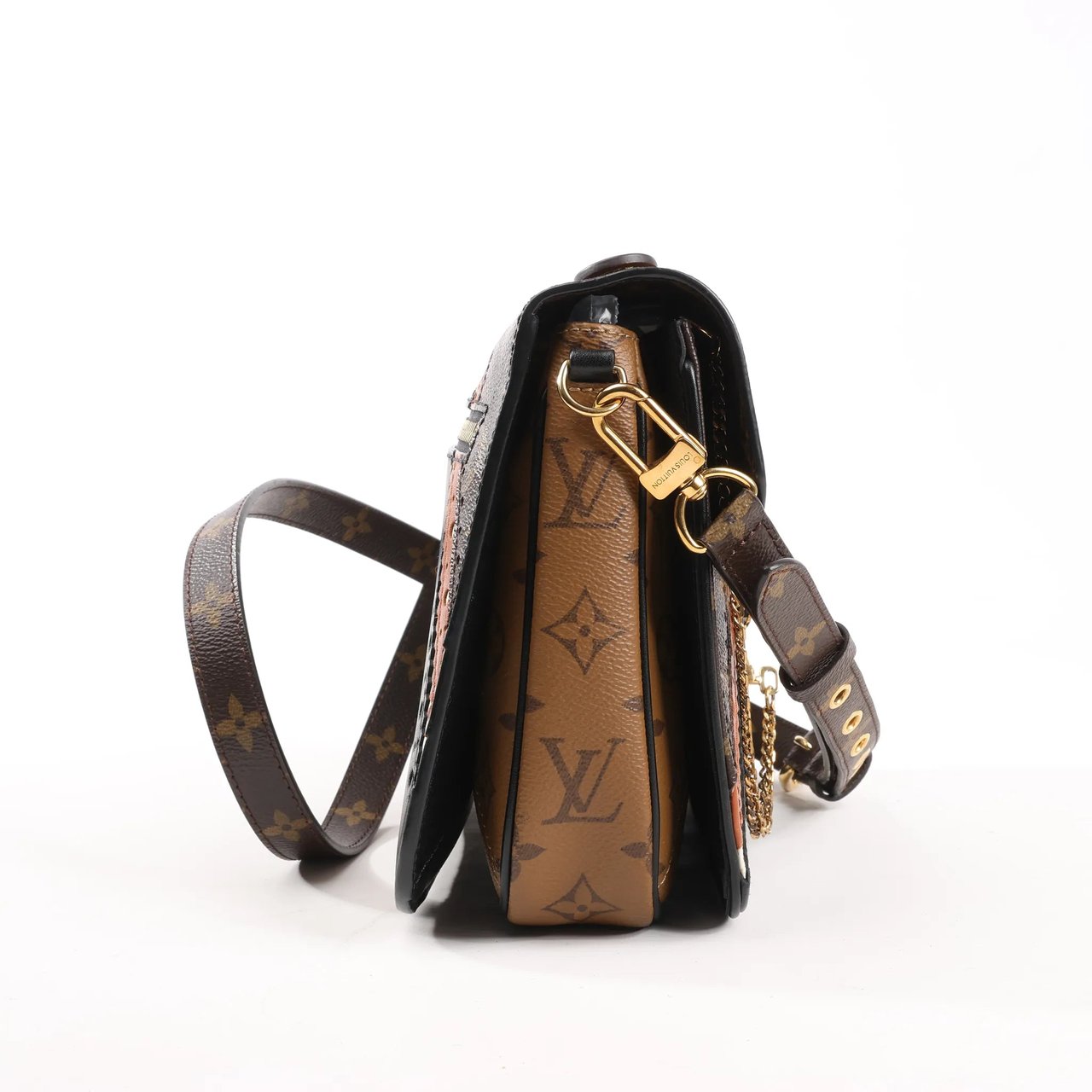 Louis Vuitton Louis Vuitton Monogram Reverse Pochette Metis MM 2Way Handbag M43488 Bruin
