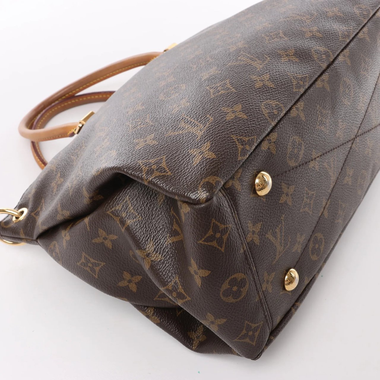 Louis Vuitton Louis Vuitton Monogram Pallas MM 2Way Handbag in Brown M40907 Bruin