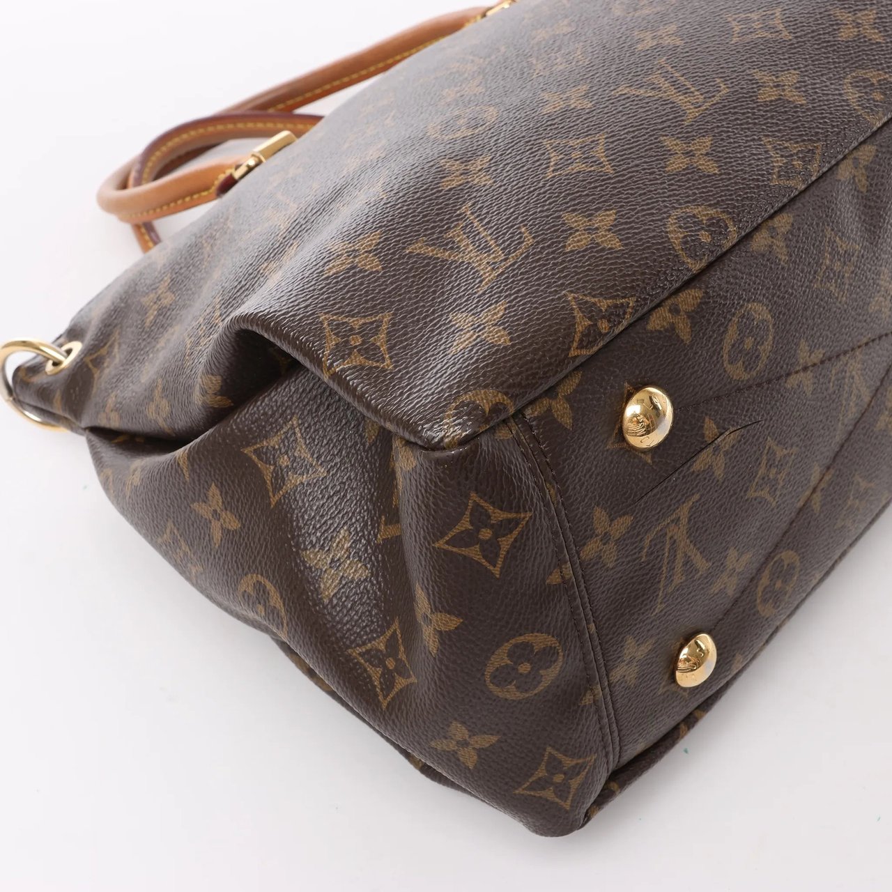 Louis Vuitton Louis Vuitton Monogram Pallas MM 2Way Handbag in Brown M40907 Bruin
