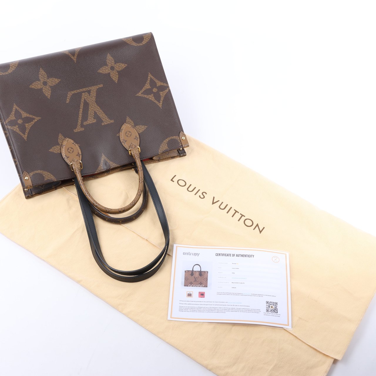 Louis Vuitton Louis Vuitton Giant Monogram Reverse On the Go MM in Brown M45321 Bruin