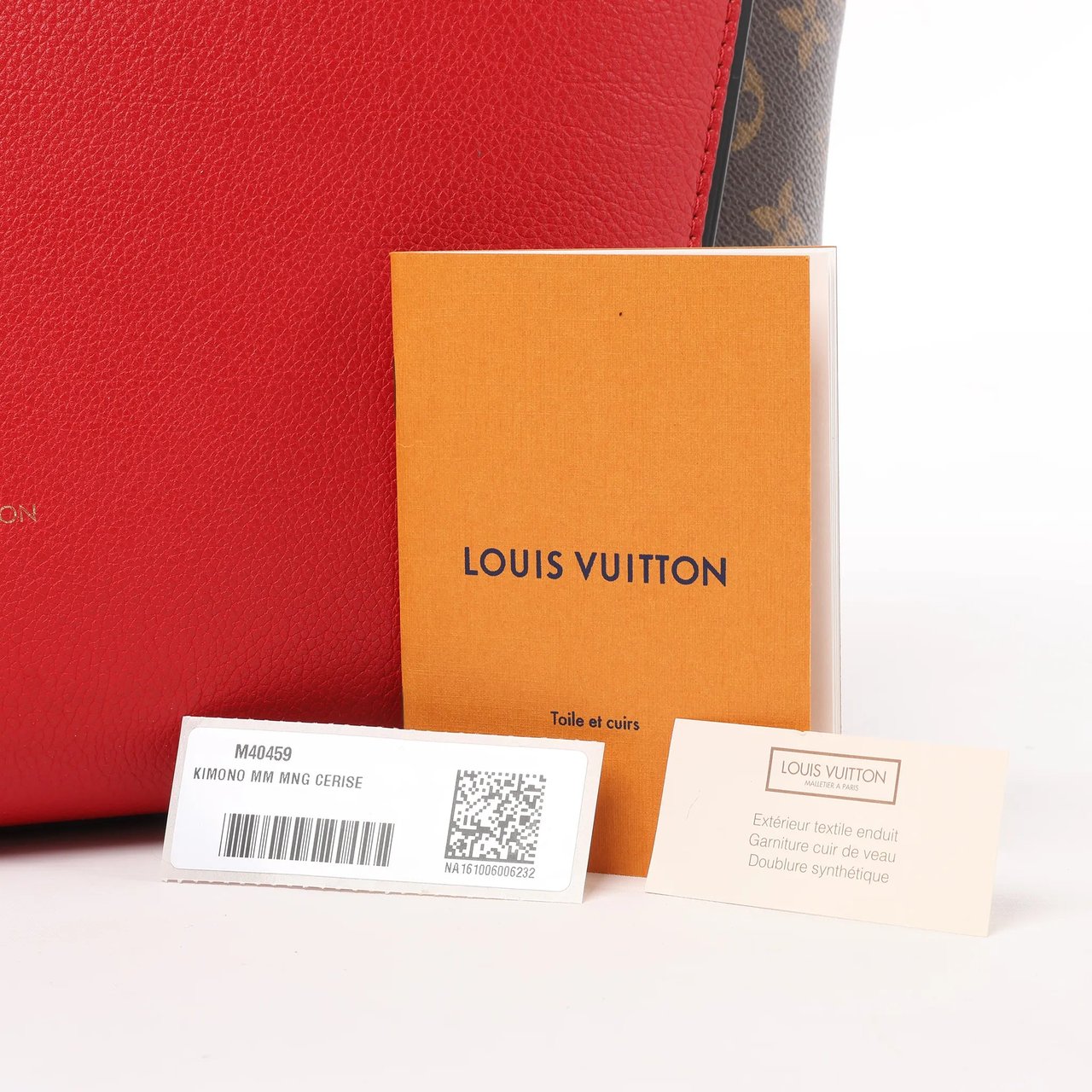 Louis Vuitton Louis Vuitton Damier Monogram Kimono MM Handbag in Red M40459 Divers