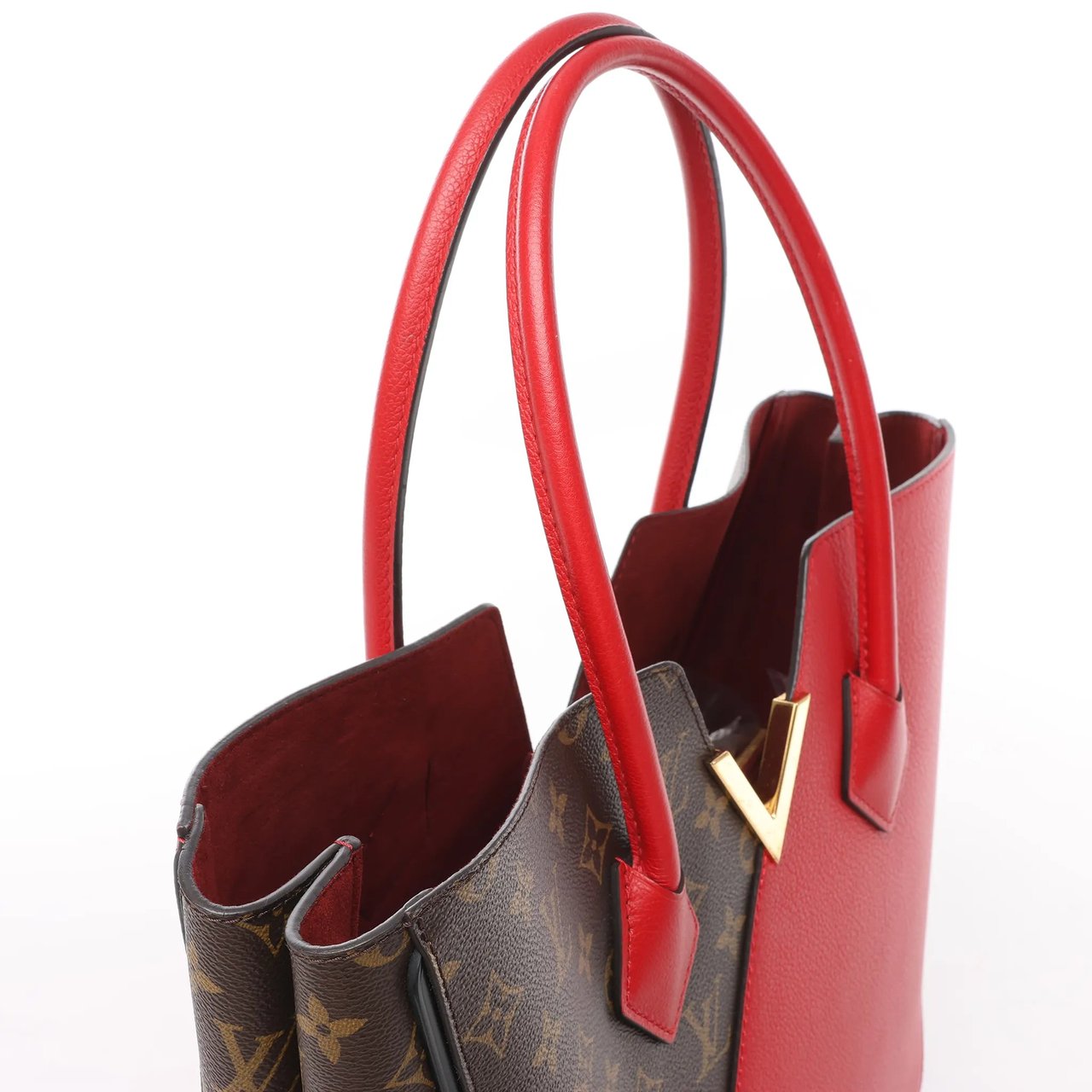 Louis Vuitton Louis Vuitton Damier Monogram Kimono MM Handbag in Red M40459 Divers