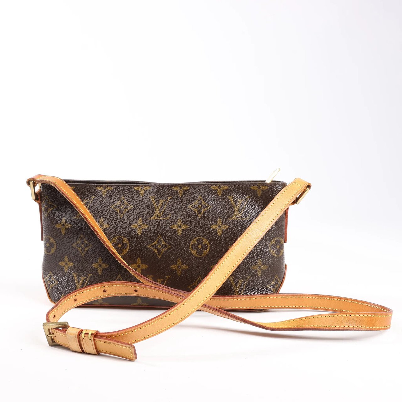 Louis Vuitton Louis Vuitton Monogram Canvas Trotteur Shoulder Bag in Brown M51240 Bruin