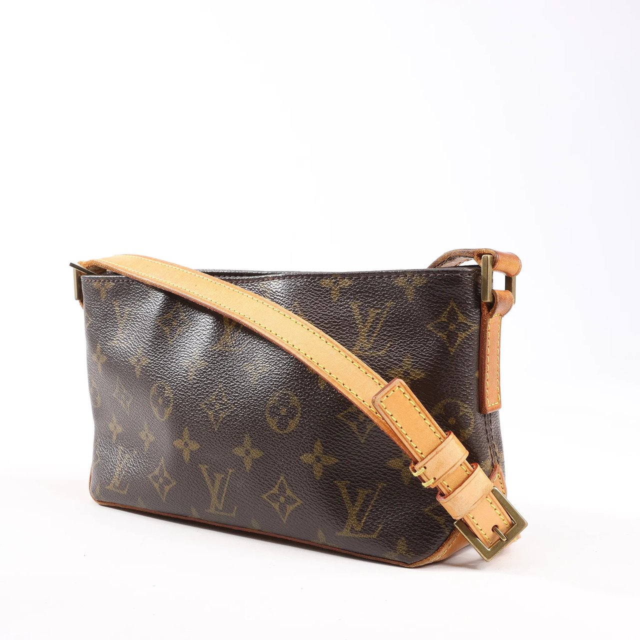 Louis Vuitton Louis Vuitton Monogram Canvas Trotteur Shoulder Bag in Brown M51240 Bruin