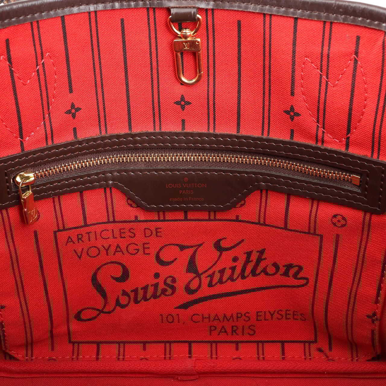 Louis Vuitton Louis Vuitton Damier Ebene Neverfull PM Shoulder Bag in Brown N51109 Bruin