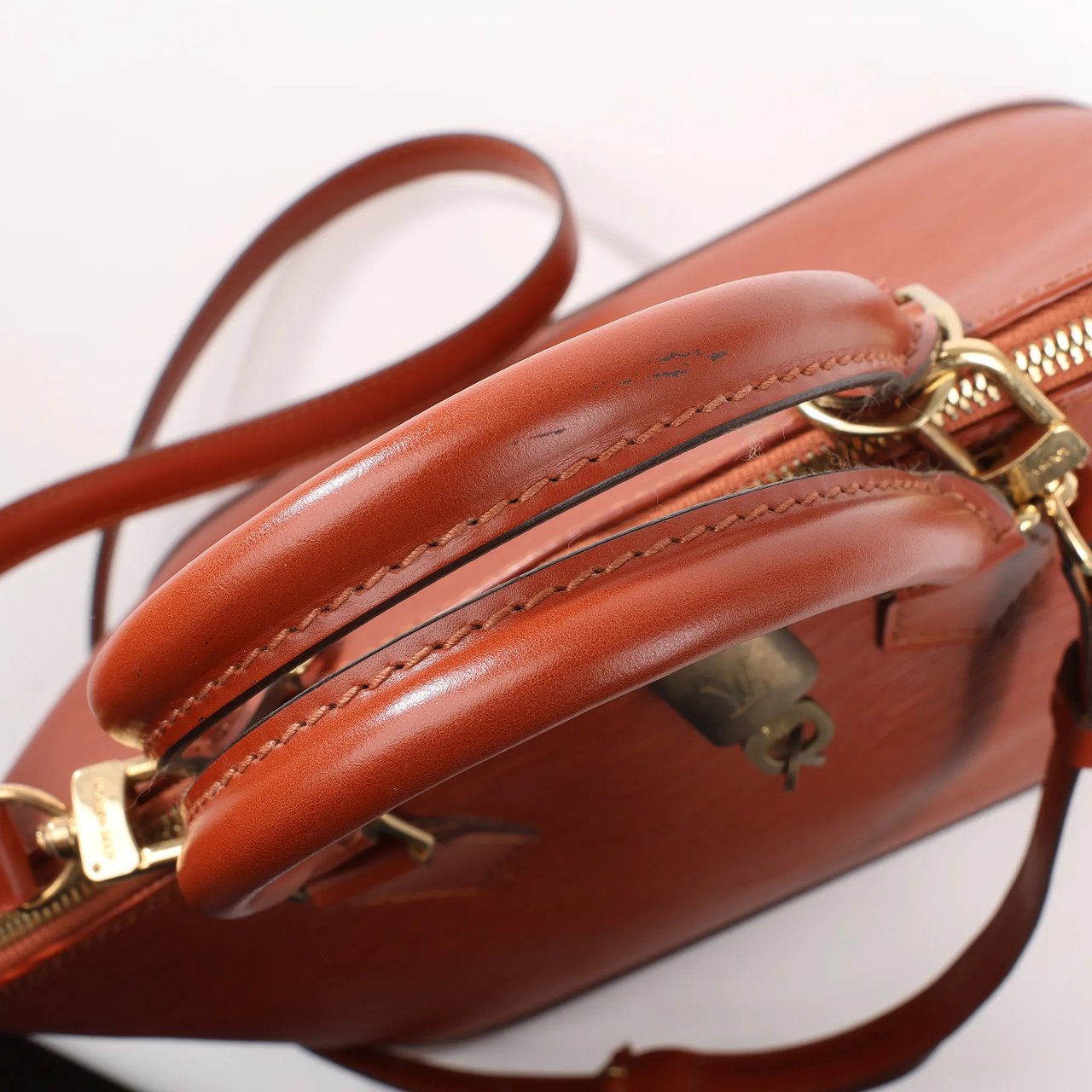 Louis Vuitton Louis Vuitton Epi Leather Alma PM 2Way Handbag in Brown M52143 Bruin