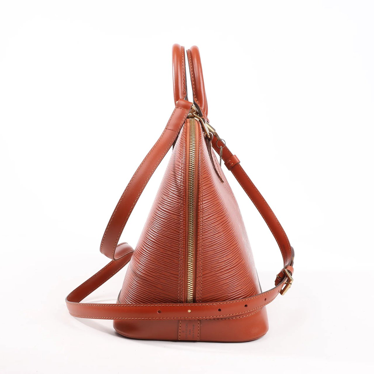 Louis Vuitton Louis Vuitton Epi Leather Alma PM 2Way Handbag in Brown M52143 Bruin